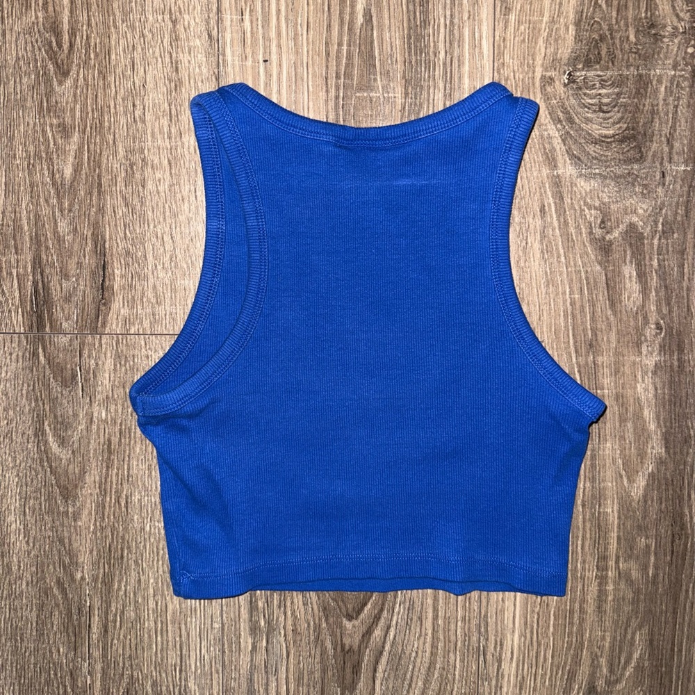 Blue Sleeveless Women's Top - Picture 2 of 4